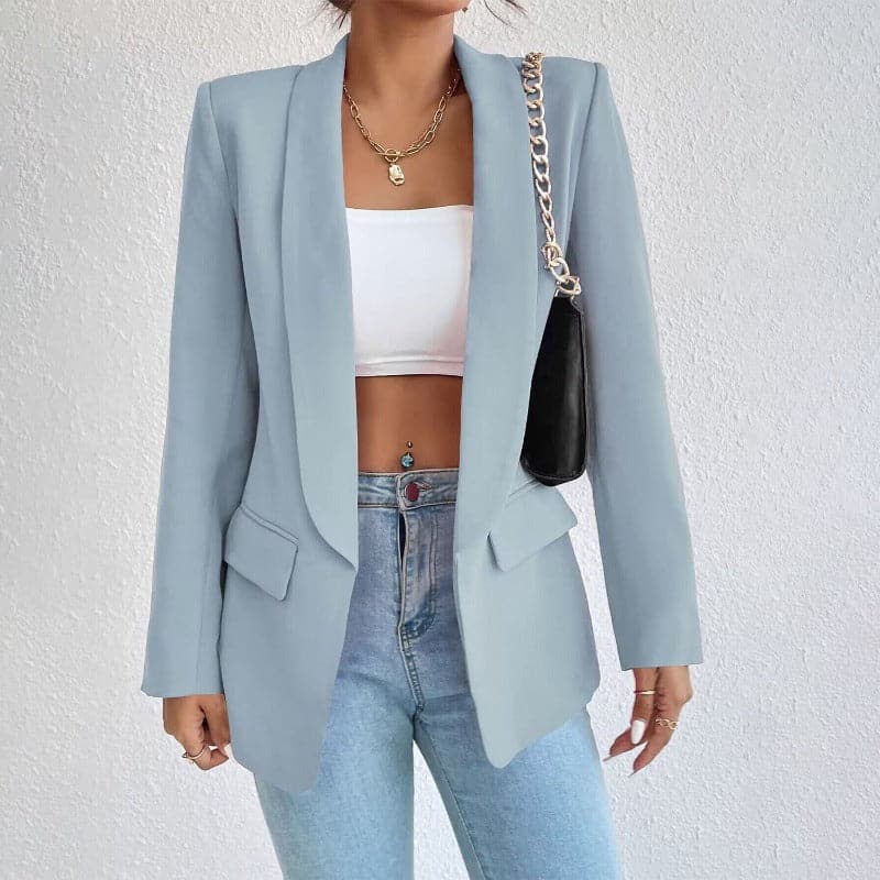 Classic Women's Blazer with Pockets
