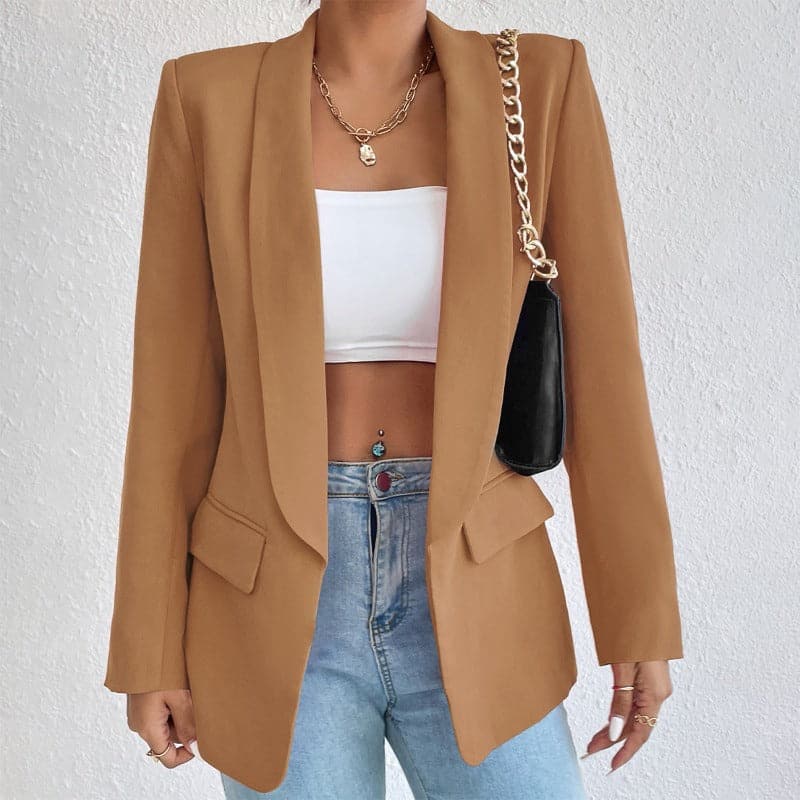 Classic Women's Blazer with Pockets