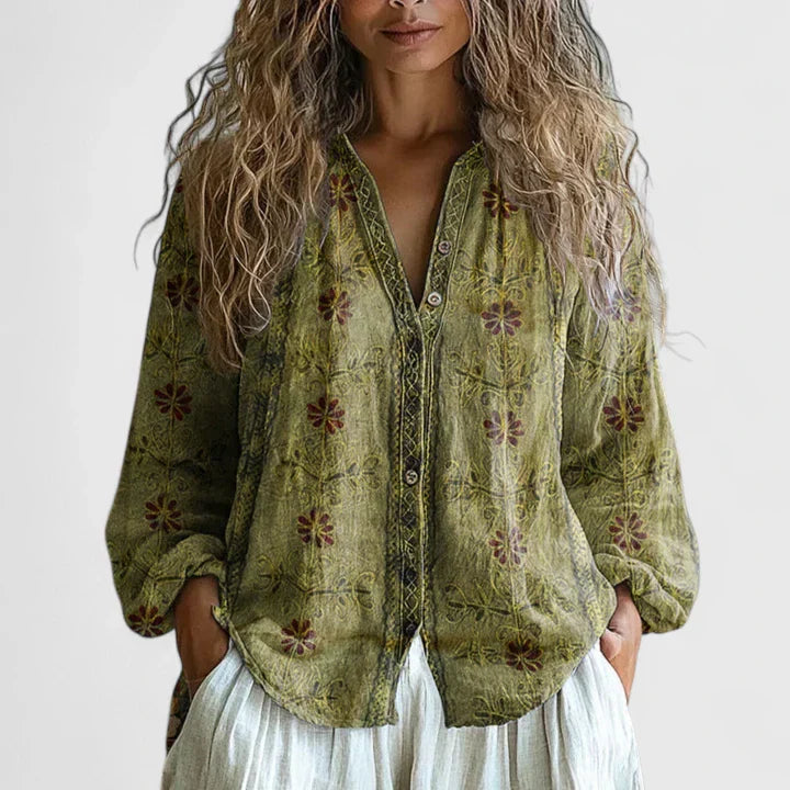 Relaxed Fit Casual Blouse - Olytrend