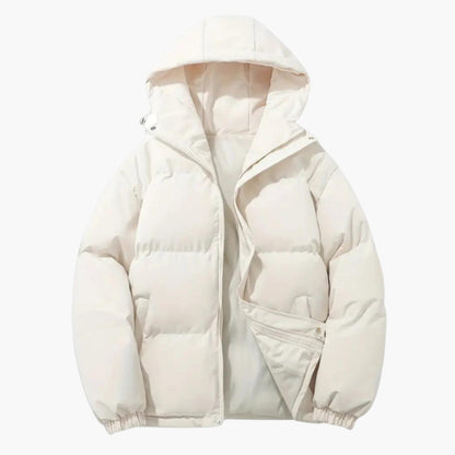 Waterproof Hooded Coat for Men with Zip Up Design