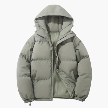 Waterproof Hooded Coat for Men with Zip Up Design