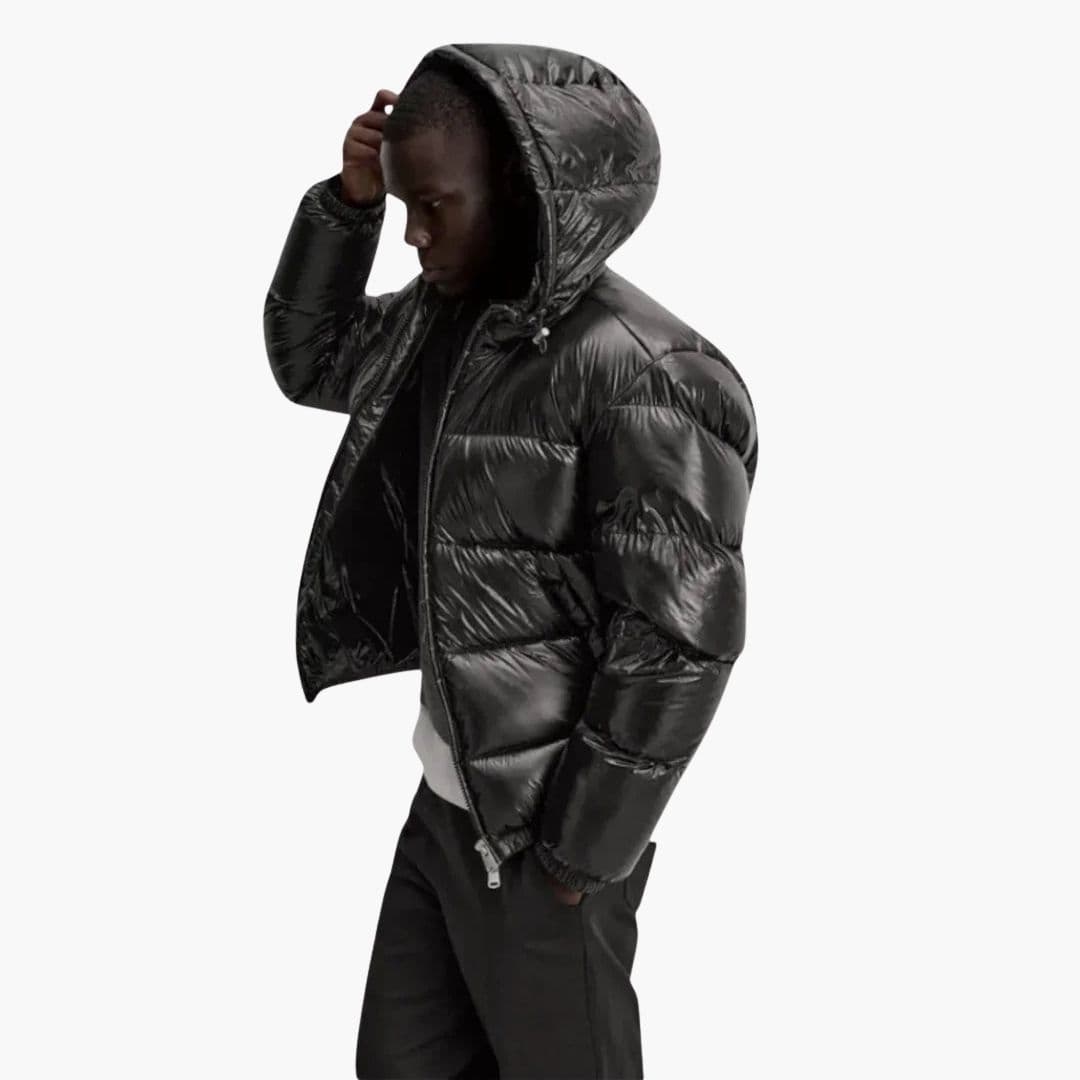 Warm Padded Men's Hooded Winter Jacket