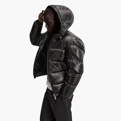 Warm Padded Men's Hooded Winter Jacket