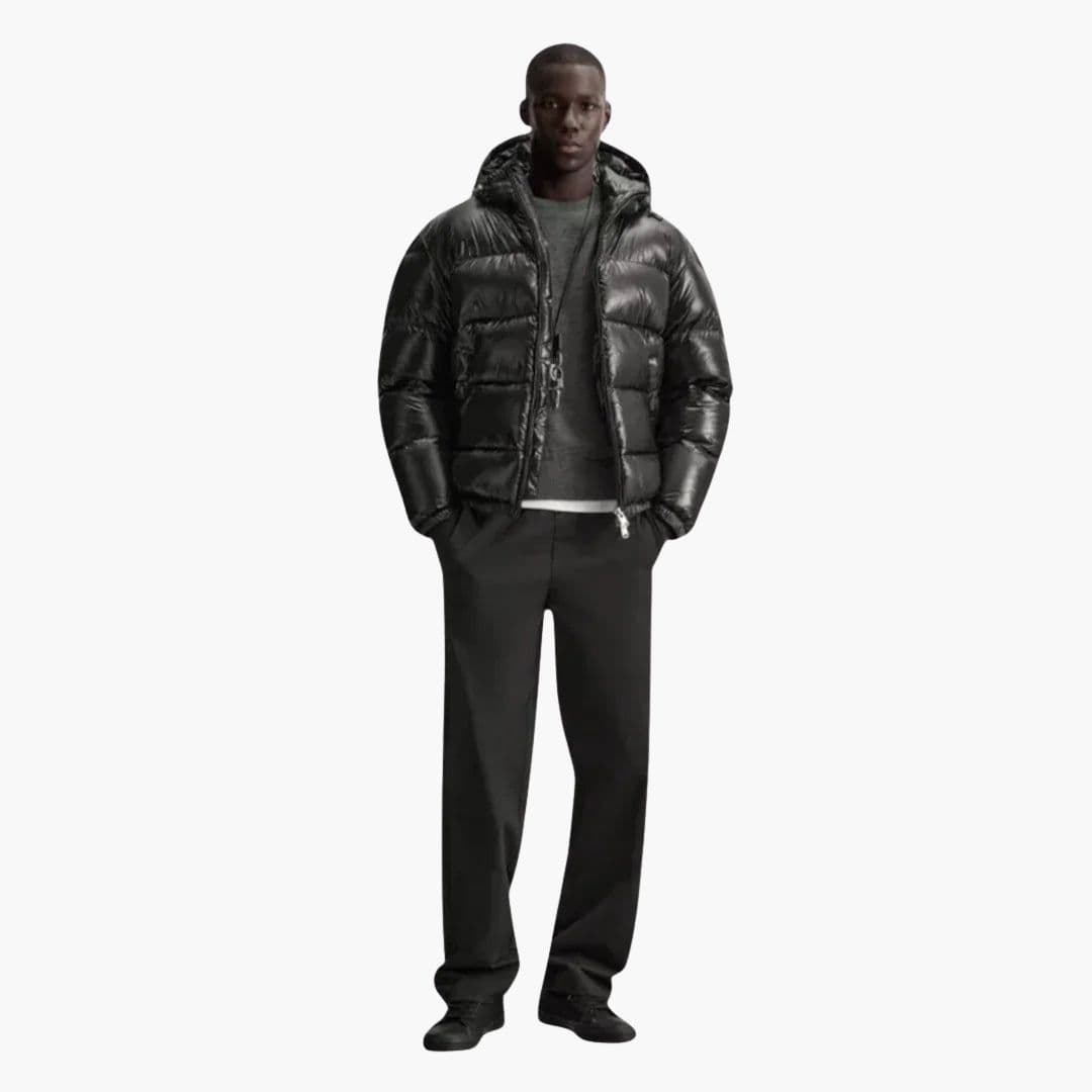 Warm Padded Men's Hooded Winter Jacket