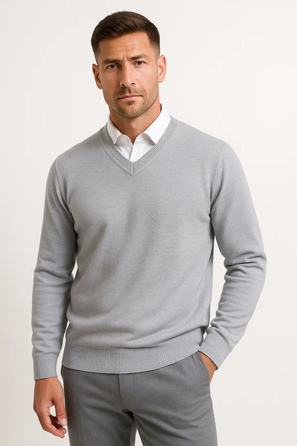 Classic Men's Crew Neck Knit Sweater