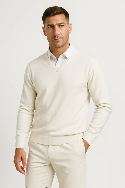 Classic Men's Crew Neck Knit Sweater