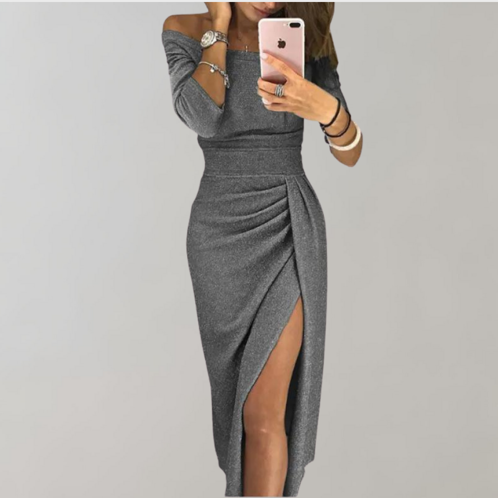 Sleek Bodycon Dress for Women with Off Shoulder Style