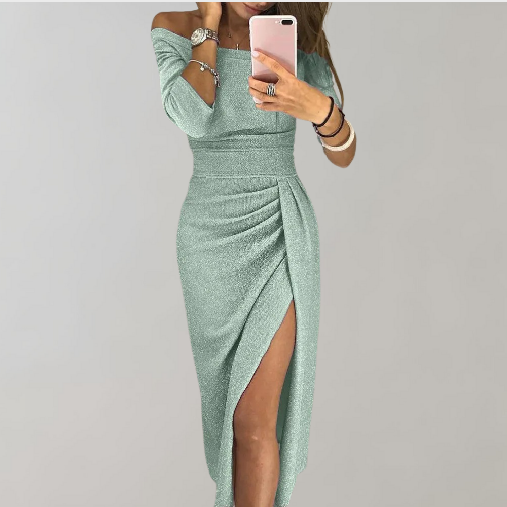 Sleek Bodycon Dress for Women with Off Shoulder Style