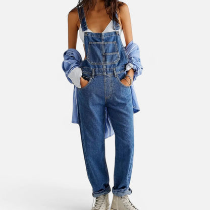 Classic Women's Denim Romper - Nocini