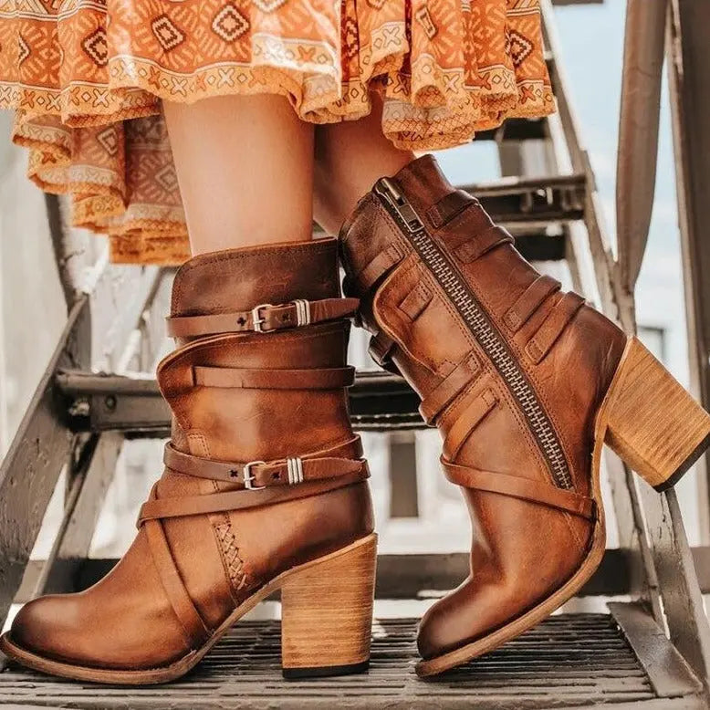 Classic Ankle Boots for Women - Elegant Casual Shoes - Nocini