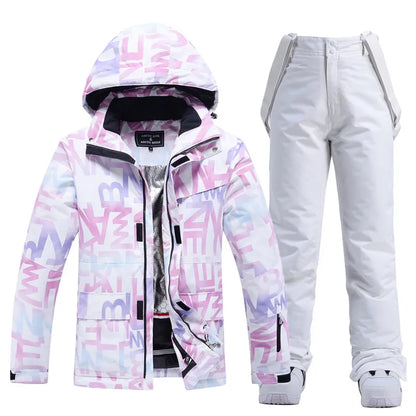 Warm Women's Snow Ski Jacket Set