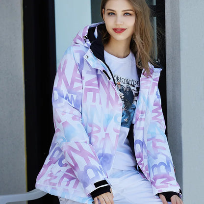 Warm Women's Snow Ski Jacket Set