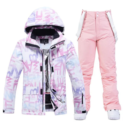 Warm Women's Snow Ski Jacket Set