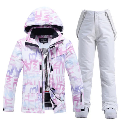 Warm Women's Snow Ski Jacket Set