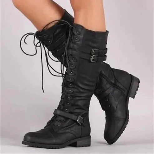 Classic Elegant Lace-Up Ankle Boots for Women - Nocini