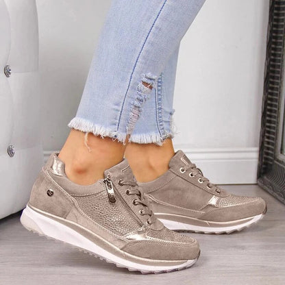 Glamorous Women's Glittery High Top Sneakers - Nocini