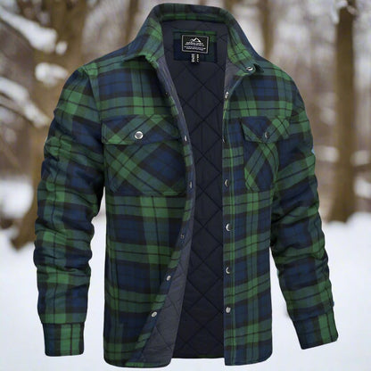 Casual Checked Button Down Shirt Jacket