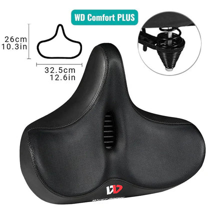 Premium Bike Seat Extra Wide Cushion Saddle