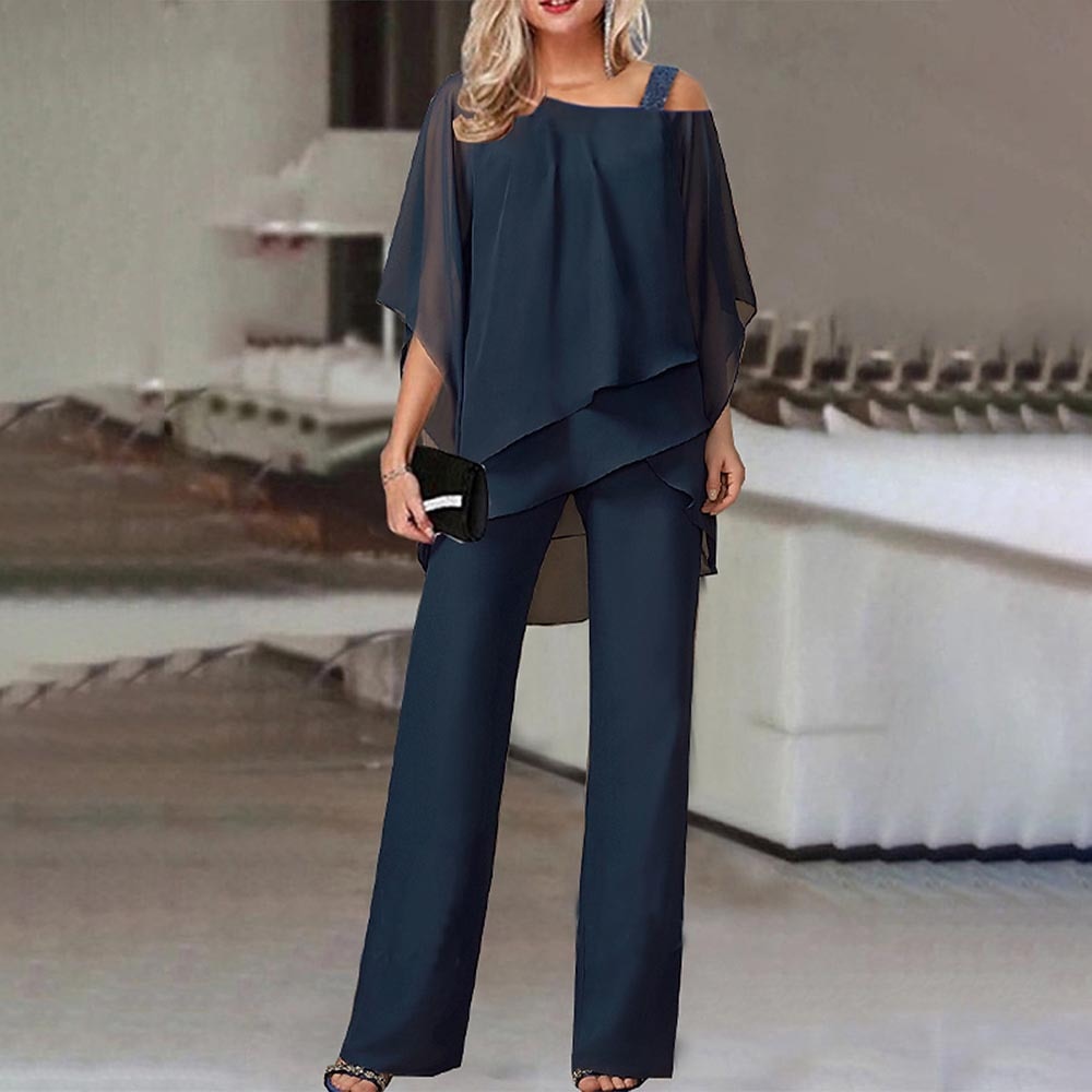 Ladies' 2-Piece Cold Shoulder Top Outfit