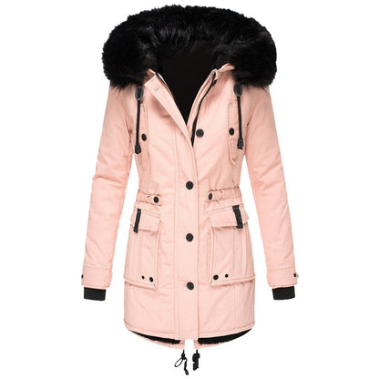 Warm Fleece Hooded Parka Jacket