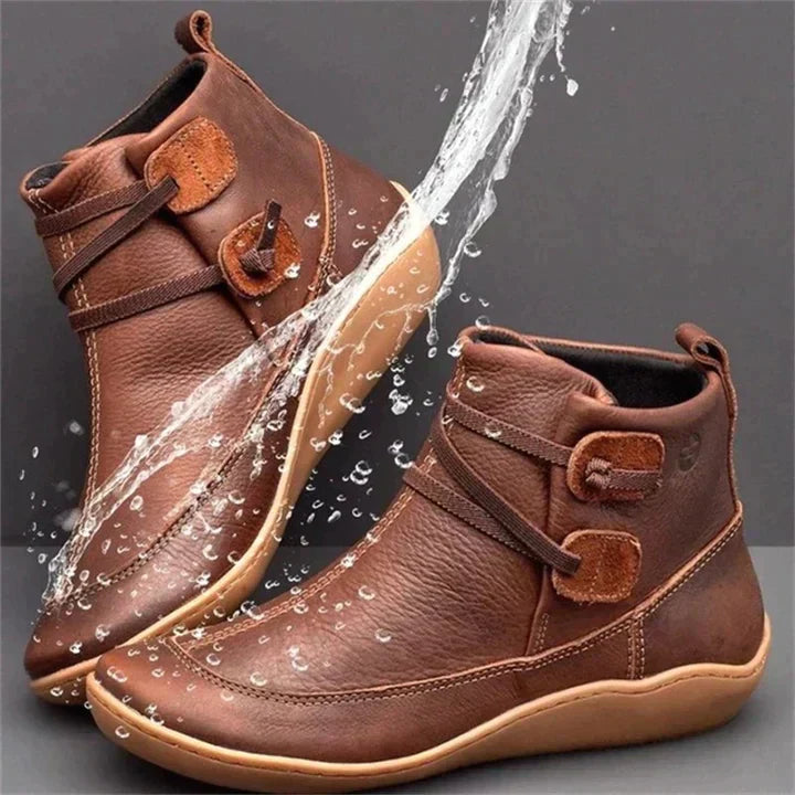 Waterproof Low Heel Rain Boots - Nocini