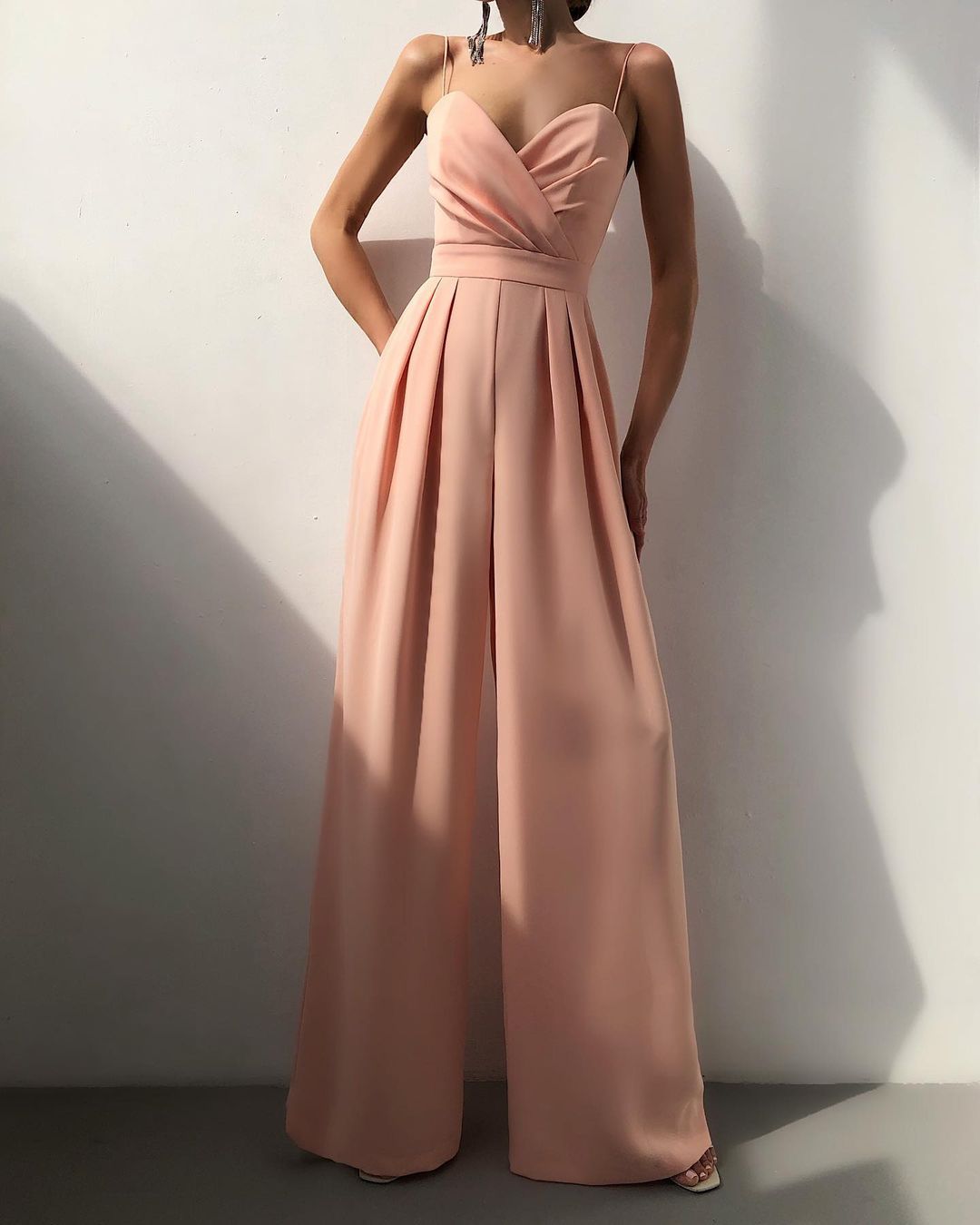 Women's Wide Leg Strap Jumpsuit