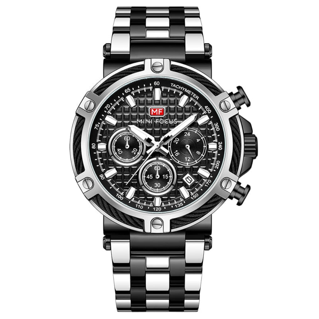 Stylish Navy Blue Leather Watch