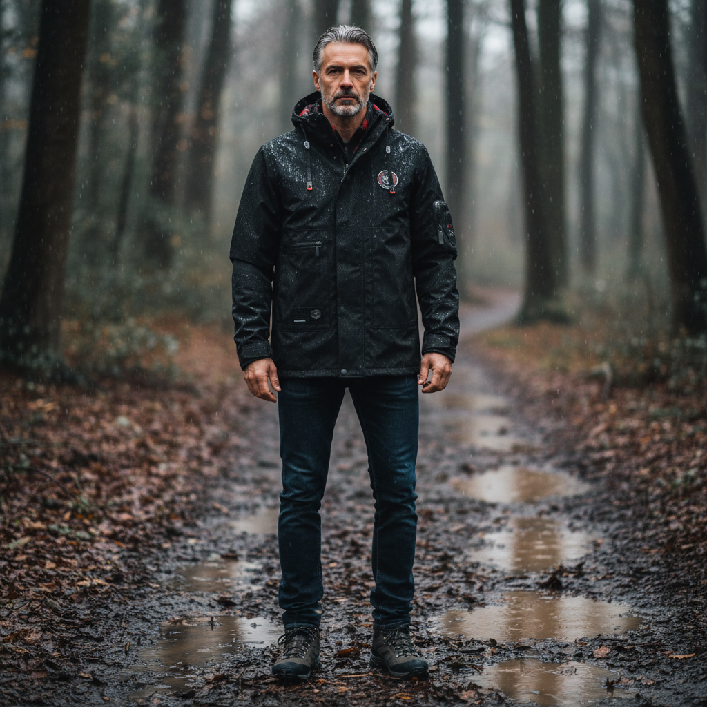 Breathable Rainproof Parka Coat - Pexav