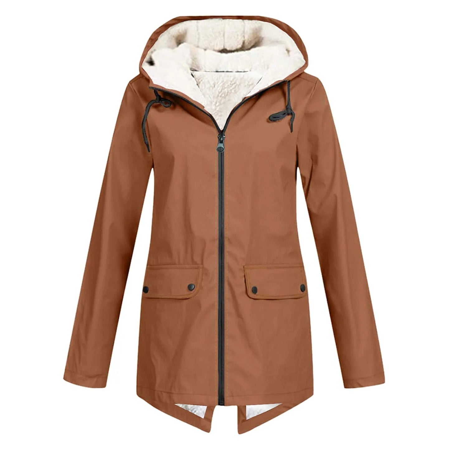 Warm Waterproof Women's Mid-Length Parka Coat - Nocini