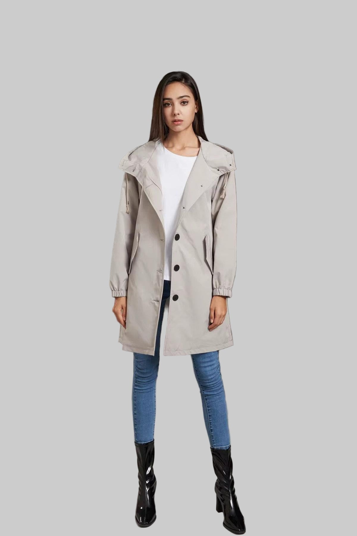 Waterproof Ladies Long Coat Jacket - Olytrend