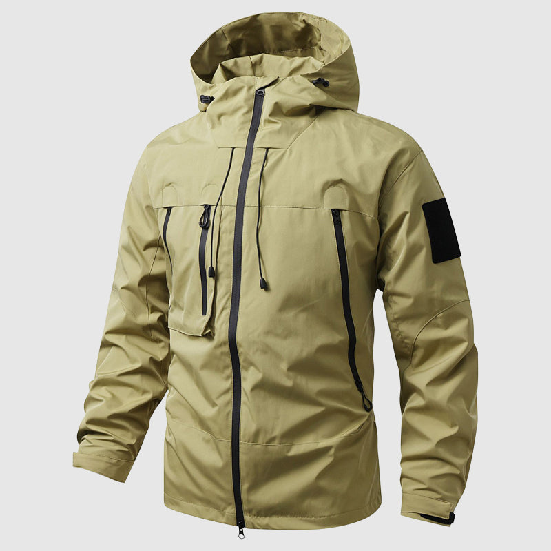 Waterproof Hooded Mens Hiking Coat