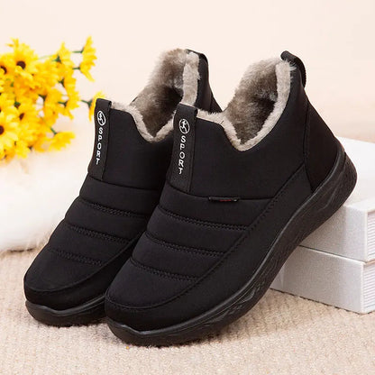Warm Insulated Women's Ankle Boots Waterproof