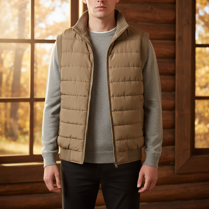 Warm Padded Mens Vest - Pexav