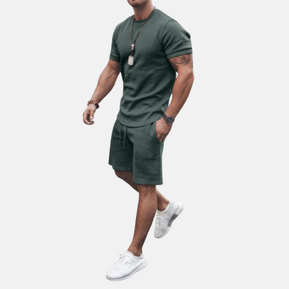 Relaxed Fit Mens Summer Shorts Set