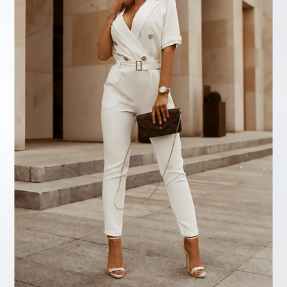Chic One Piece Jumpsuit with Waist Belt