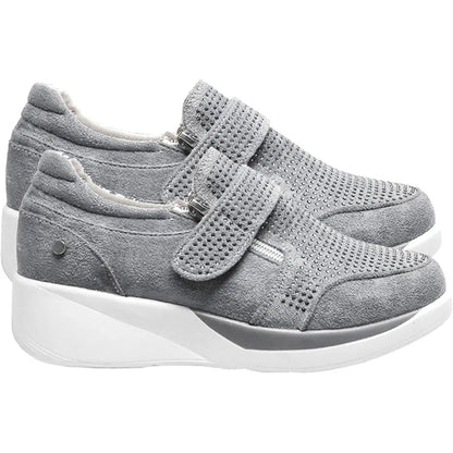 Women's Fashionable Low Wedge Sneakers - Nocini