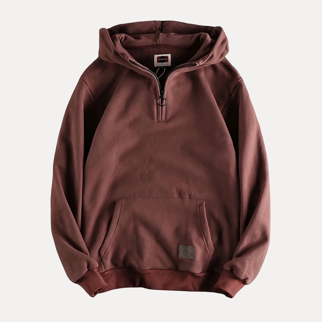 Simple Mens Pullover Hoodie with Pocket - Nocini