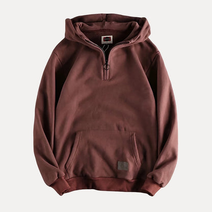 Simple Mens Pullover Hoodie with Pocket - Nocini