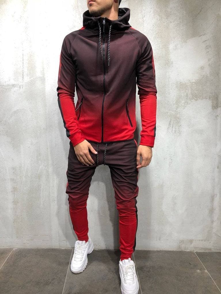Men's Athletic Fit Hoodie and Fleece Jogger Set - Nocini