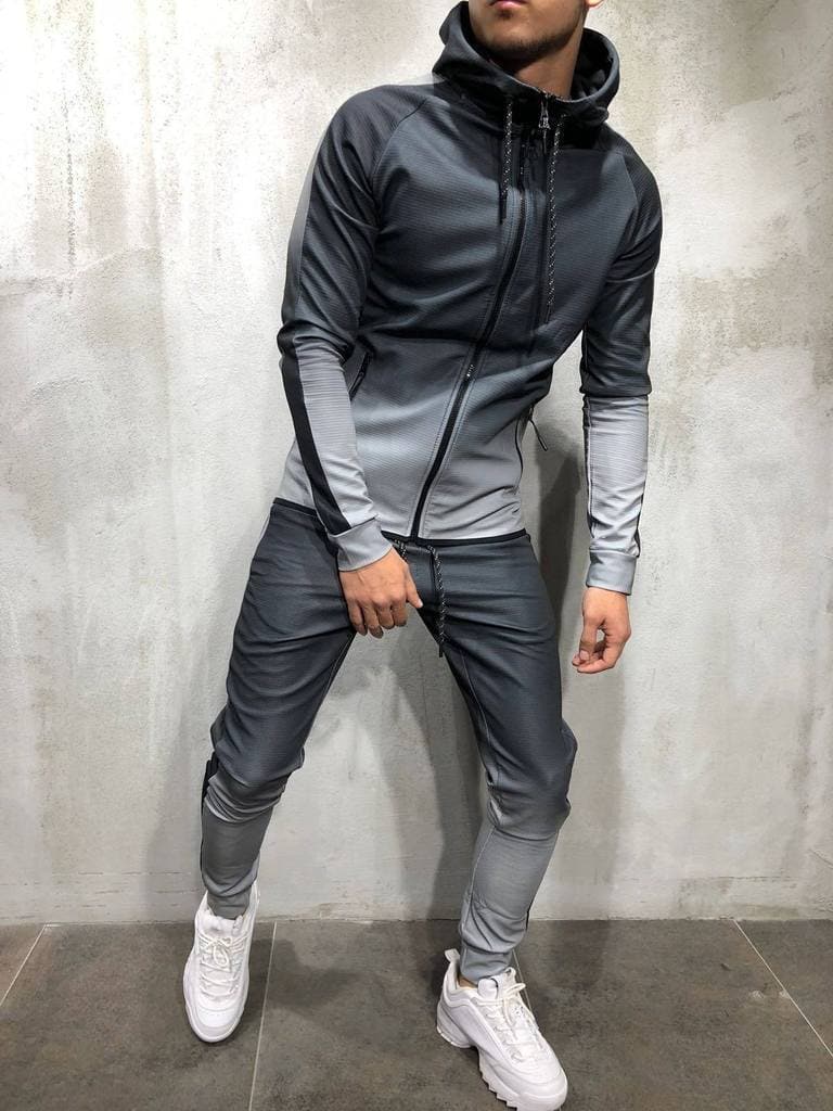 Men's Athletic Fit Hoodie and Fleece Jogger Set