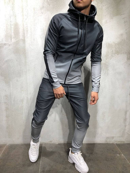 Men's Athletic Fit Hoodie and Fleece Jogger Set