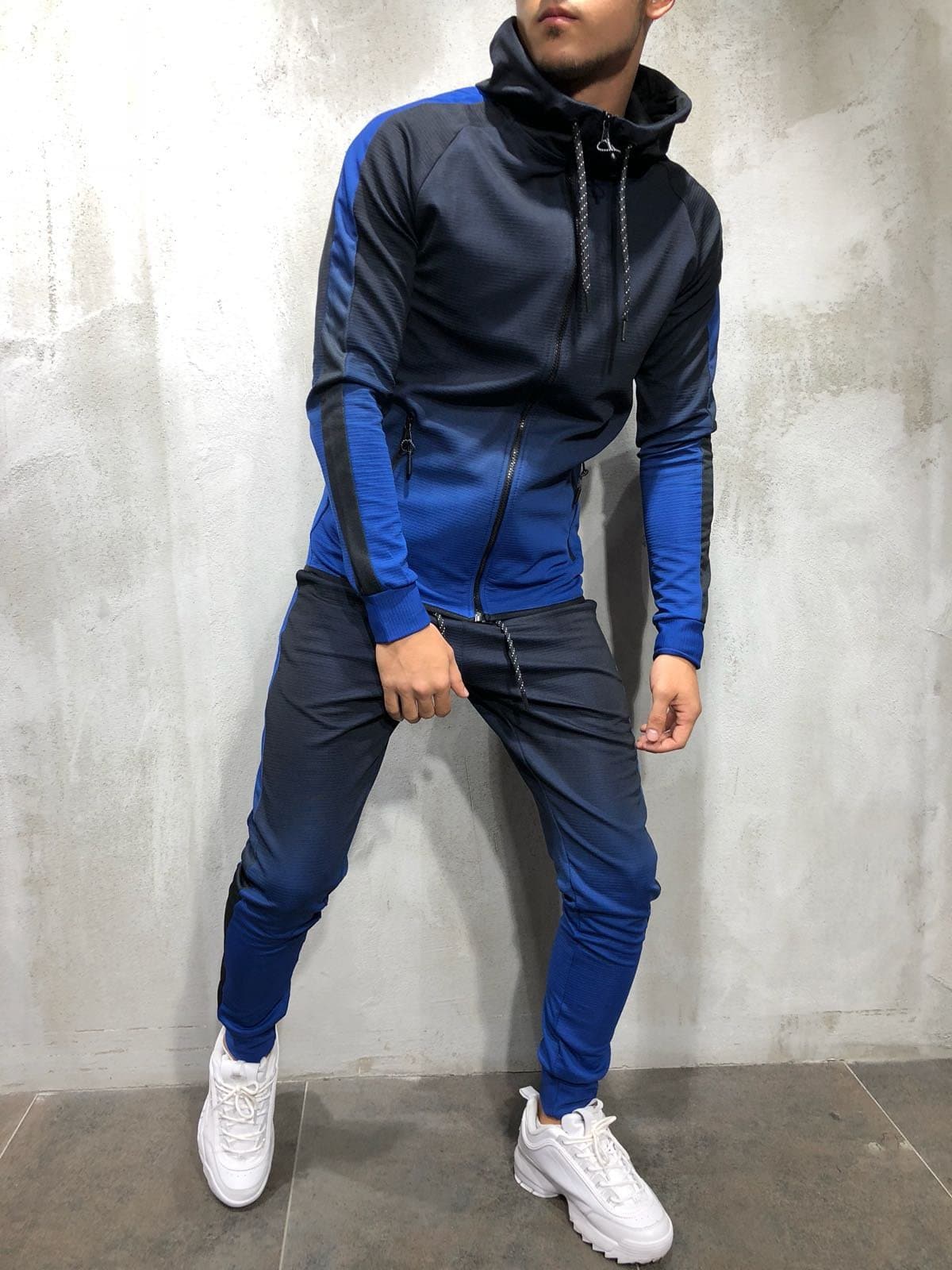 Men's Athletic Fit Hoodie and Fleece Jogger Set