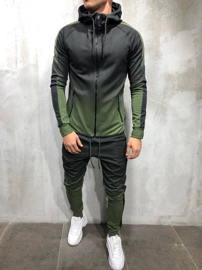 Men's Athletic Fit Hoodie and Fleece Jogger Set