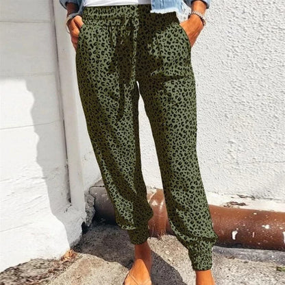 Soft Leopard Print Yoga Pants for Women - Nocini