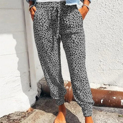 Soft Leopard Print Yoga Pants for Women