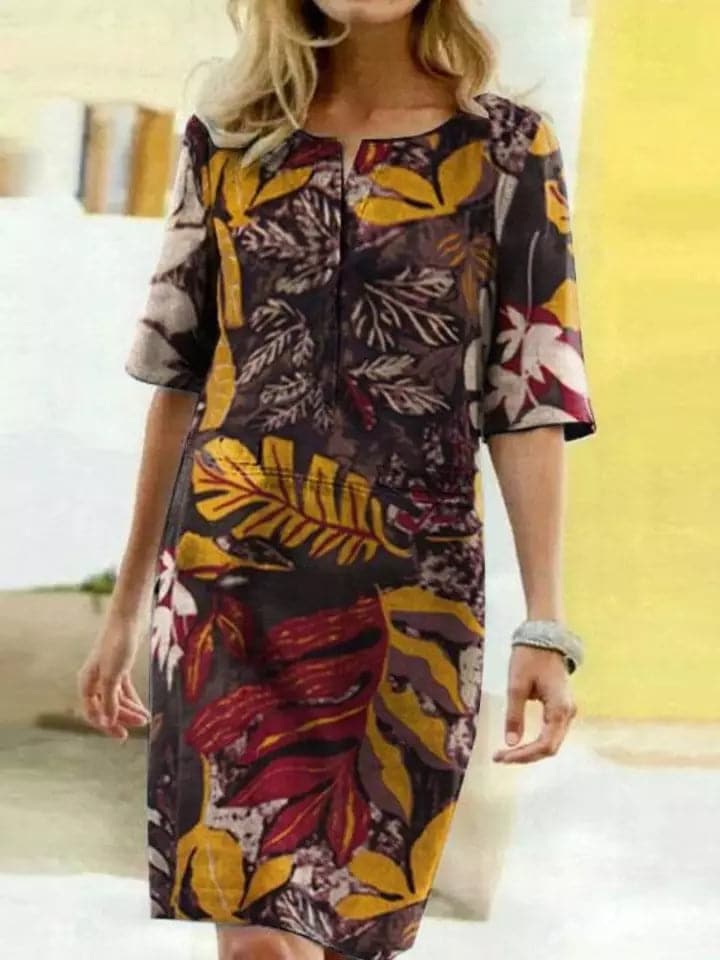 Stylish Women's Half Sleeve Dress