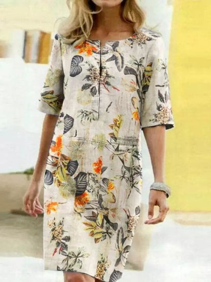 Stylish Women's Half Sleeve Dress