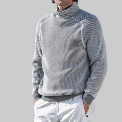Classic Crew Neck Knit Sweater Simple Solid Colour