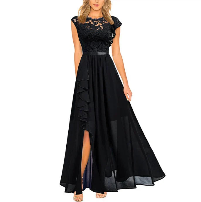Sexy Ladies Evening Gown - Lace Bodice - Floor Length Skirt - Nocini