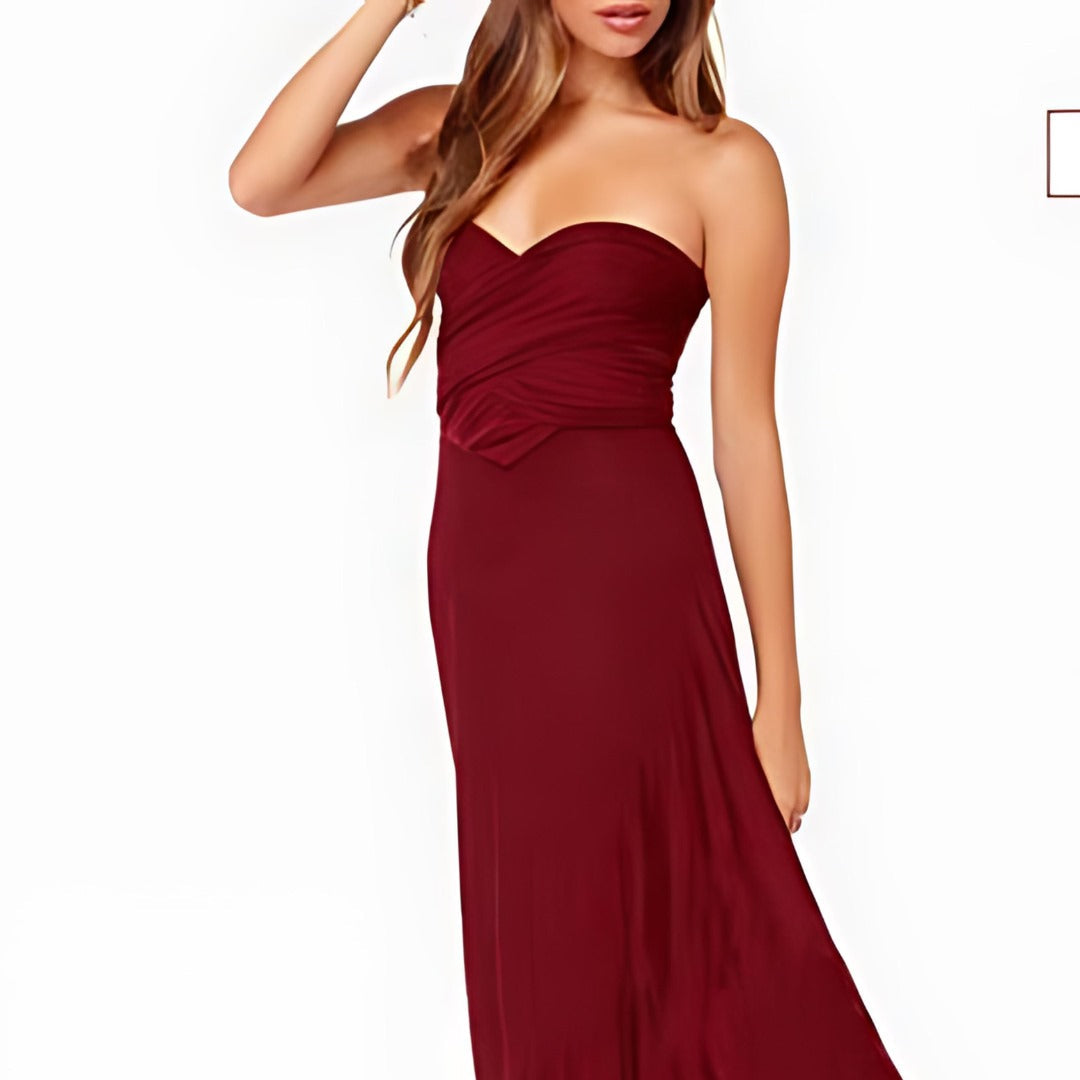 Luxurious Strapless Formal Gown for Women - Nocini